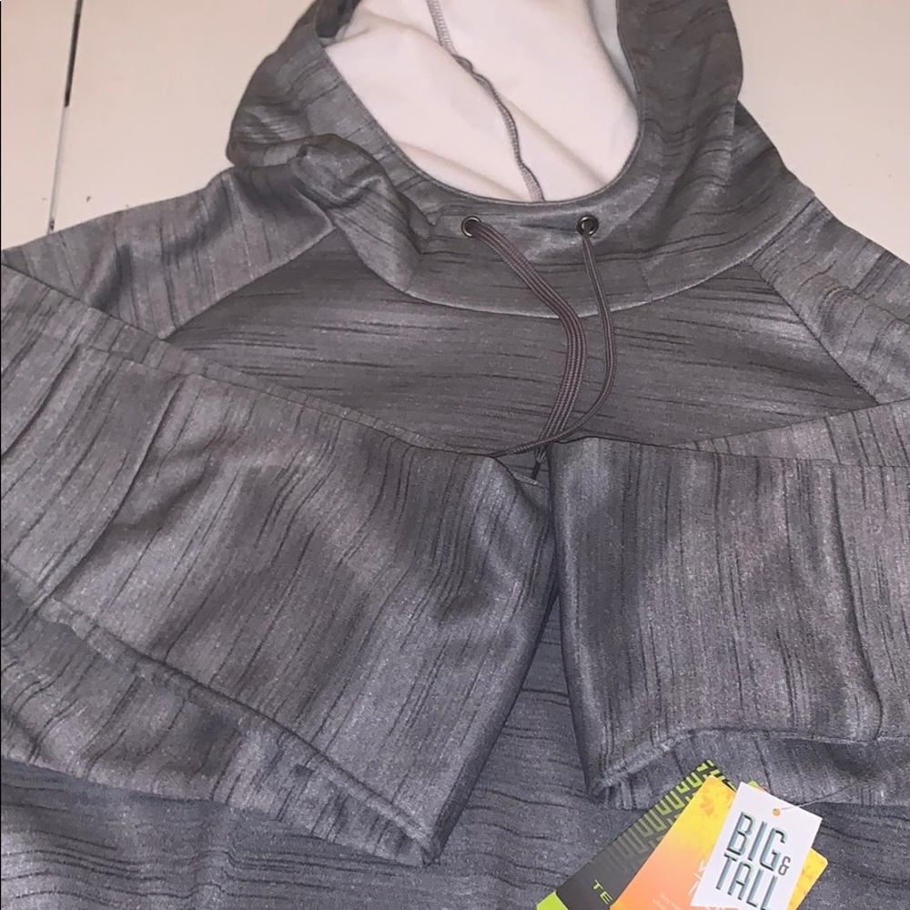 Tek Gear pullover hoodie grey 3xl front pockets
